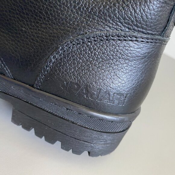 Women's Black Fur-Lined Ankle Boots - Picture 15 of 16